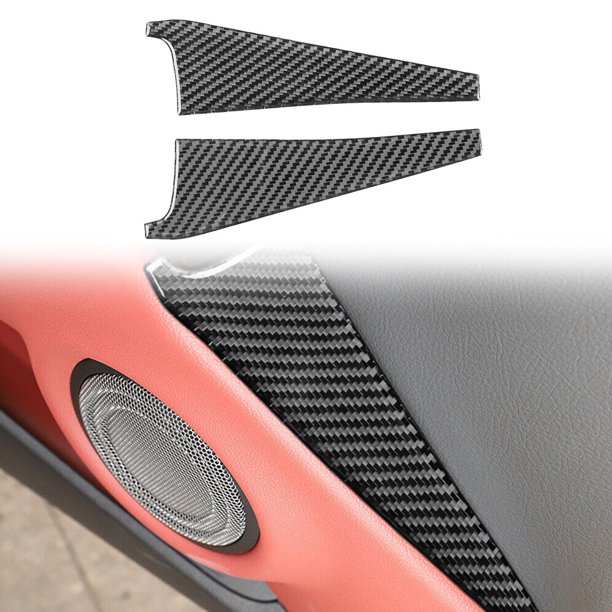 Side Car Door Speaker Trumpet Cover Trim 2Pcs For Toyota Supra A90 2019