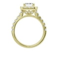 thumbnail image 3 of Unique Moments 3ct Lab Grown Halo Radiant Shape Diamond Engagement Ring 14K Yellow Gold, 3 of 6