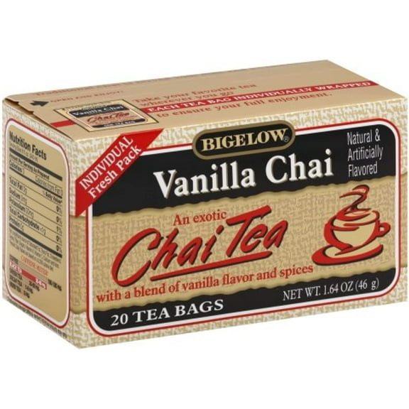 Bigelow Special Blend Vanilla Chai Tea 20 Count 1.64 Oz(Pack Of 3)
