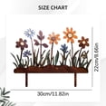 thumbnail image 3 of Metal Outdoor Flowers,Metal Flower Garden Stakes,Lawn Art Decor Plants Yard Decorations,Metal Wild Flowers Stakes,Fence Topper Decor,Metal Garden Flowers,Metal Flowers Yard Art,Metal Yard Art,1PCS, 3 of 7