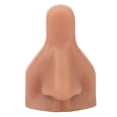 thumbnail image 1 of Modelo de nariz de silicona 3D, modelo de práctica de nariz falsa flexible para practicar sutura, exhibición de joyas, piel oscura, 1 of 14