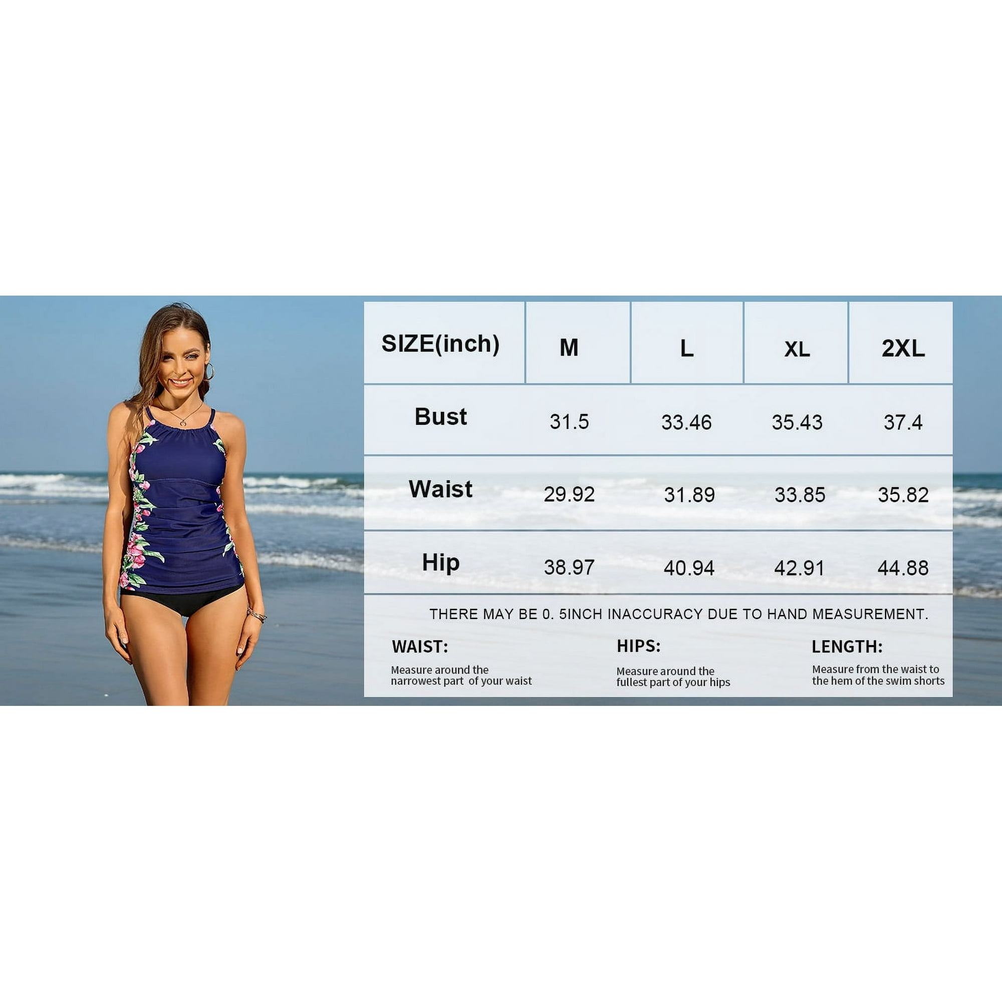 Charmo Women s High Neck Tankini Tops Only Tummy Control Swimsuit Top Ruched Swim Top Without Bottoms Black