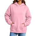 thumbnail image 7 of Otntypg Womens Oversized Hoodies Lightweight Casual Fall Hooded Pullover Sweatshirts Trendy Fall Long Sleeve Pullover Hoodie Tops with Pocket, 7 of 7