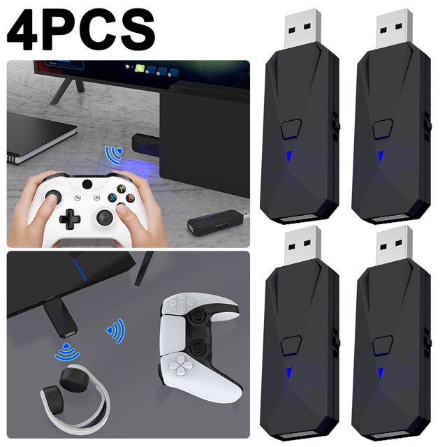 Convertidor Dongle USB Adaptador para Mando PS5 PS4 Switch PS3 PC