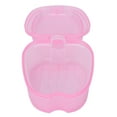 thumbnail image 2 of Denture Bath Box Denture Holder False Teeth Storage Box Denture Case Denture Bath Case Box Soak Container Colored False Teeth Storage Box With Strainer BasketPink, 2 of 8
