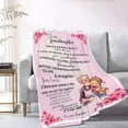thumbnail image 6 of Love Letter to My Granddaughter Throw Blanket Granddaughter Gifts from Grandma Birthday Gifts for Granddaughter Lightweight Flannel Warm Soft Blanket Gift for Girl Women for Home Sofa 30"x40"for Baby, 6 of 6