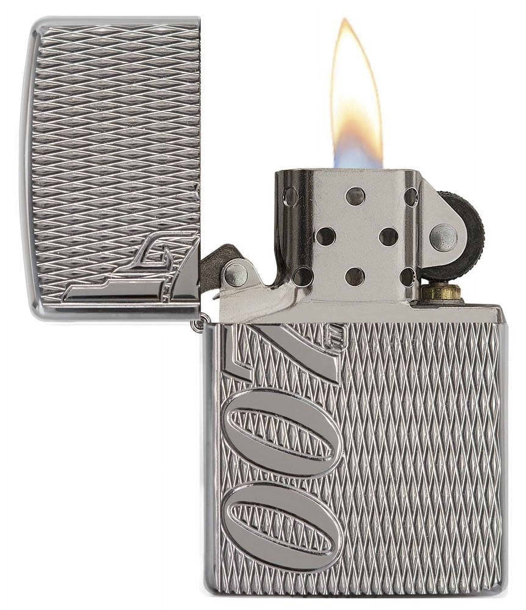 Zippo Deep Carve James Bond Armor High Polish Chrome Pocket Lighter