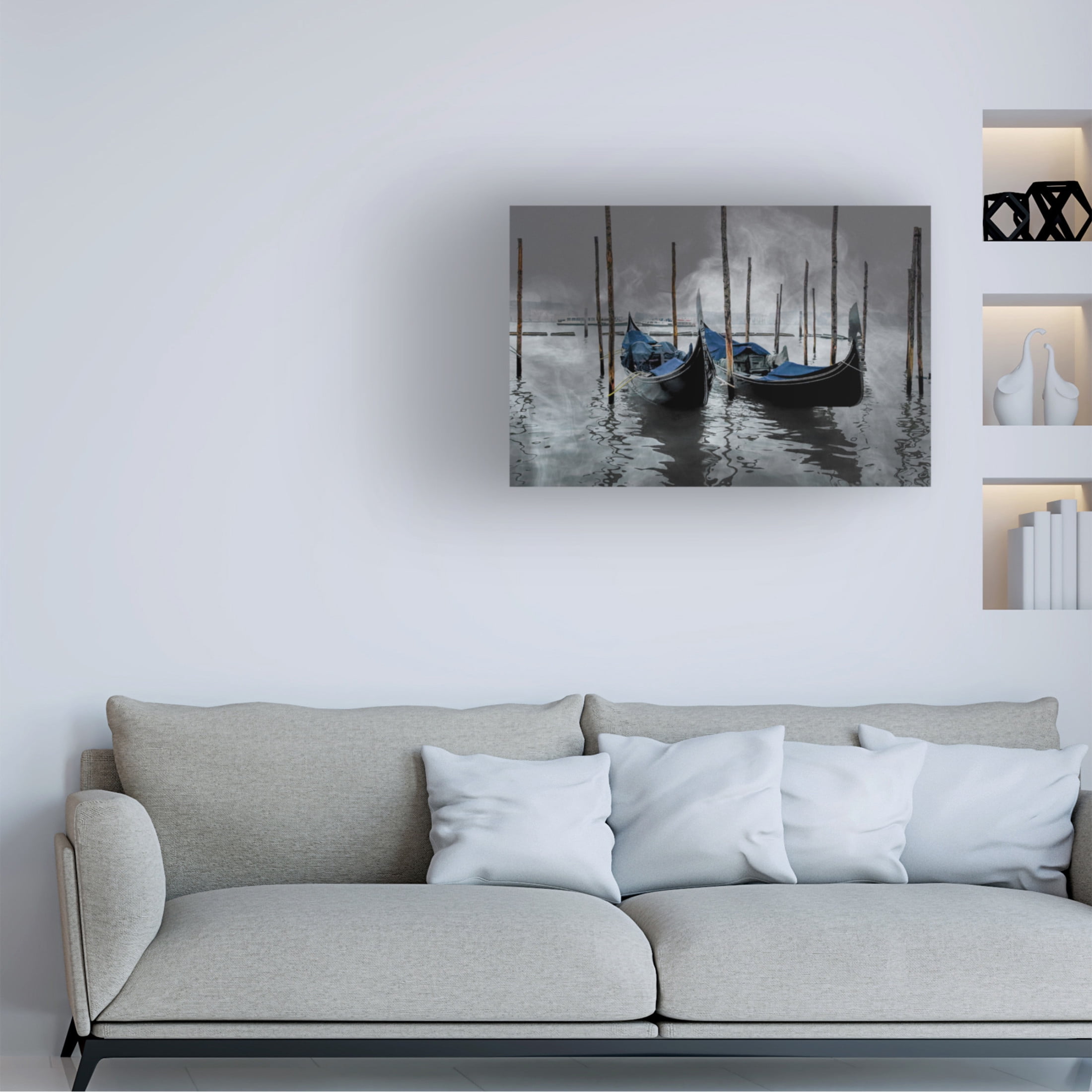 Trademark Fine Art Isabelle DUPONT Gondolas Canvas Wall Art