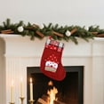 thumbnail image 4 of AuroraX Cute Stylish Christmas Stockings Traditional Mini Christmas Stockings with 3d Santa Snowman and Reindeer Plush 6" Candy Stocking Bag for Family Christmas Decor(Red), 4 of 6