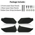 thumbnail image 6 of Kojem Lower Half Door Panel Insert Panel Kit for 17 18 19 20 21 22 Can Am Maverick X3 MAX  X3 Max R 4 Doors Aluminium Black 715003751 715002903, 6 of 14