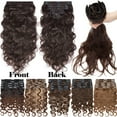 thumbnail image 6 of SEGO Clip in Hair Extensions Human Hair 100% Real Remy Hair 10-24 Inch Full Head Thick Hair Pieces Silky Curly Balayage Hair Cleanrance, 6 of 7