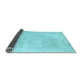 thumbnail image 2 of Ahgly Company Indoor Round Solid Light Blue Modern Area Rugs, 7' Round, 2 of 4