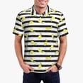 thumbnail image 2 of Balery Lemon_1 Printed Men’s Short Sleeve Polo Shirt, Midweight Men's Shirt,Golf Polo shirts -Small, 2 of 8