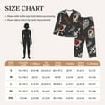 thumbnail image 4 of Fotbe Japanese Sushi Hashi Pattern Long Sleeve Pajama Set for Women,Sleepwear Set,2-piece Loungewear Set,Soft PJs Comfy Nightwear with Pockets -X-Large, 4 of 7