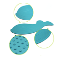 thumbnail image 3 of Alfombra de baño antideslizante para niños, alfombra de ducha de goma, inodoro, duradera, antibacteriana, resistente al moho, lavable a máquina, patrón de ballena. (Azul) JM, 3 of 5