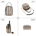 thumbnail image 3 of FORMRS Crossbody Bag for Women Quilted Travel Shoulder Cell Phone Purse with Chain Strap Handbag, Black Abstract Dots, 3 of 7