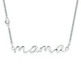thumbnail image 6 of VNOX Mama Necklace 925 Sterling Silver Mom Necklace for Women S925 Silver Dainty Mother Jewelry Cute Pendant Necklace, Mom Birthday Gift Jewelry for New Mom Women Wife Anniversary, 6 of 10