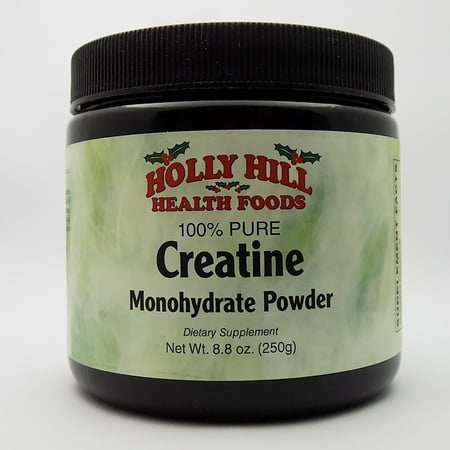 Foods Creatine Powder - Holly Hill Health Foods, 100% Pure Creatine Monohydrate Powder, 8.8 Ounces
