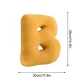 thumbnail image 3 of Summercome Letter Plush Pillow, Letter Hugging Throw Pillows, 26 Letter Pillows English Alphabet A to Z, Decorative Initial Letter Shaped Pillow, Ideal for Sofa Couch Bedroom Living Room Car Decor, B, 3 of 9