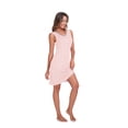 thumbnail image 4 of EA'S SECRET Women's Nightgown Bamboo Rayon Night Gowns for Women V Neck Nightwear Sleepshirts Sleep Shirt Knee Length Nightshirt Dress for Pajamas Party 2-Pack(Pink/sage Green,XL), 4 of 8