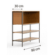 thumbnail image 4 of Estante Organizador Lectus Muebles Librero 4 Repisas, 4 of 8