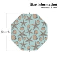 thumbnail image 2 of Leather Coasters with Heat-resistant for Drinks, Khaki Shell -标题2 Octagon, 2 of 5