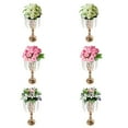 thumbnail image 6 of 6* Crystal Flower Vases Acrylic Flower Stands Rack w/Crystal Chain For Wedding Party Table Centerpieces, 6 of 15