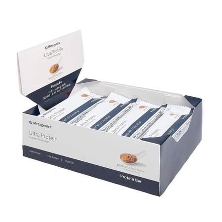 Metagenics Ultra Protein Bar - Meal Replacement Bar - Fitness Bar - With Fiber, Iron & Calcium - 12 Bars