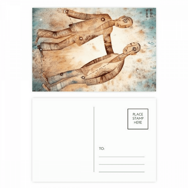 Mayo y junio constelación del Zodiaco Geminis Set cumpleaños gracias tarjeta postal correo lado 20pcs