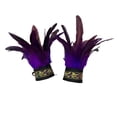 thumbnail image 2 of 2 piezas de muñequeras de plumas de imitación para mujer, muñequeras de plumas para Halloween, Carnaval, baile latino, Showgirl Prom, 2 of 9