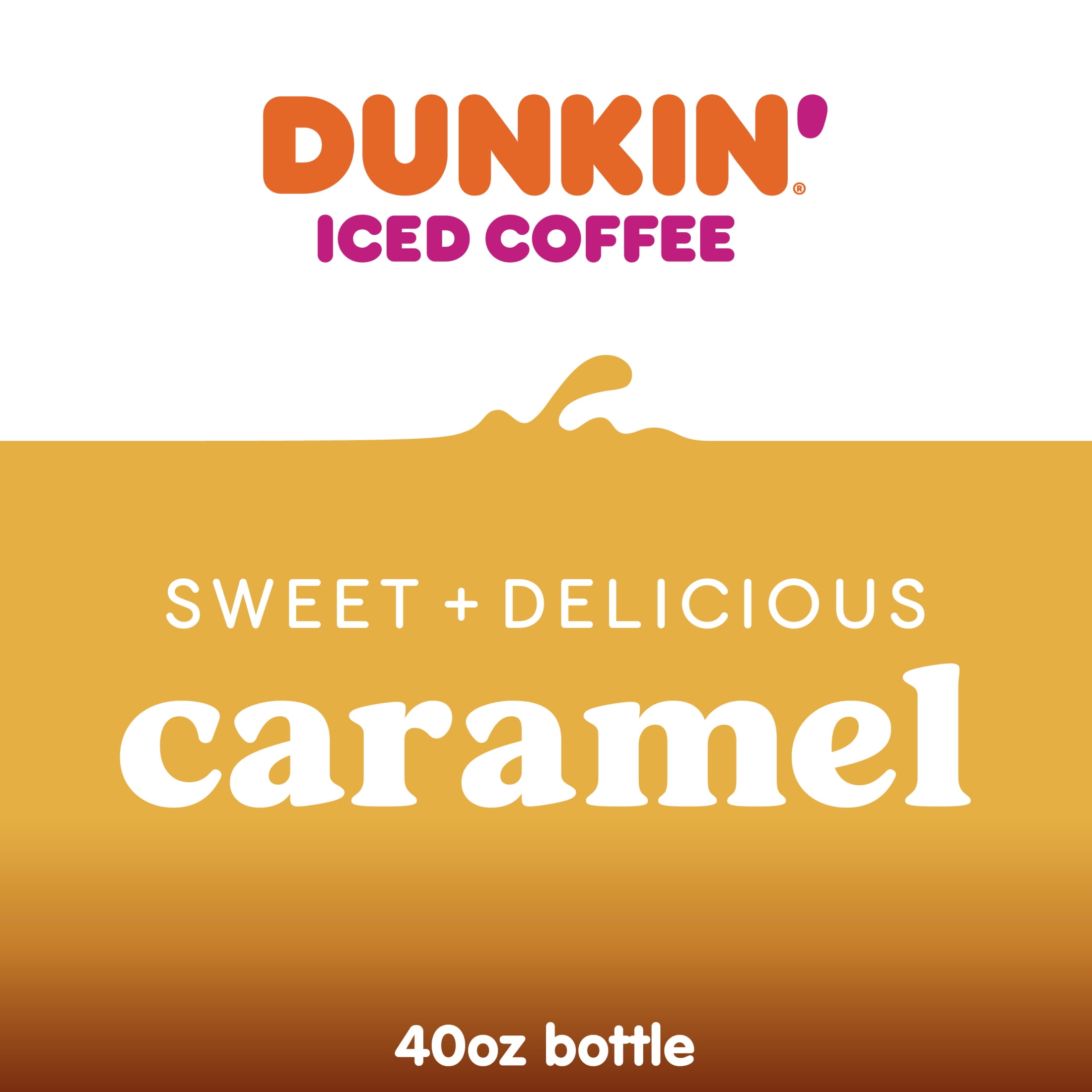 Dunkin' Caramel, Iced Bottled Coffee Drink, 40 fl oz