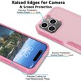 thumbnail image 5 of iPhone 15 Pro Case, 2 in 1 Phone Case for iPhone 15 Pro 6.1 inch ,Takfox Shockproof Protection Heavy Duty Armor Hard Plastic & Rubber Rugged Bumper Cover,Rose Gold, 5 of 12