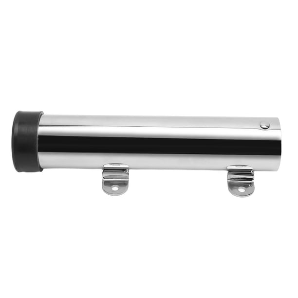 Soporte de Varilla de Pared de Acero inoxidable, Soporte de Caña de Pesca de Bote Brillante Inserto de Collar de Goma para Agua Dulce de Agua Salada