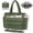 DarkGreen, variant on Tote Bag for Women with Cup Holder, 15.6 inch Quilted Laptop Handbag for Work Travel, Teacher Puffer Work Bag,Beige