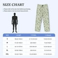 thumbnail image 3 of Yiaed Green Rabbit Print Men's Lounge Pants, Loose PJ Bottoms, Long Pajama Pants for Men-X-Large, 3 of 5
