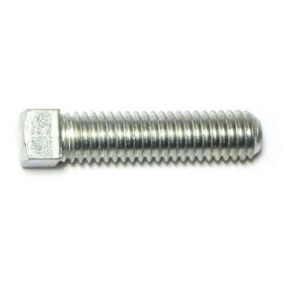 3/8"-16 x 1-1/2" Steel Coarse Thread Square Head Set Screws (6 pcs.)