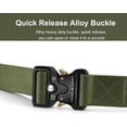 thumbnail image 2 of ORUYROP 2 Pack Tactical Belt, Nylon Belt, Military Style Webbing Riggers Web Belt Heavy-Duty Quick-Release Metal Buckle Belt for Men, 2 of 6