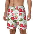 thumbnail image 2 of Balery Strawberry1 Mens Swim Trunks Swim Shorts for Men Quick Dry Inseam Beach Shorts with Compression Liner Pocket-XX-Large, 2 of 9