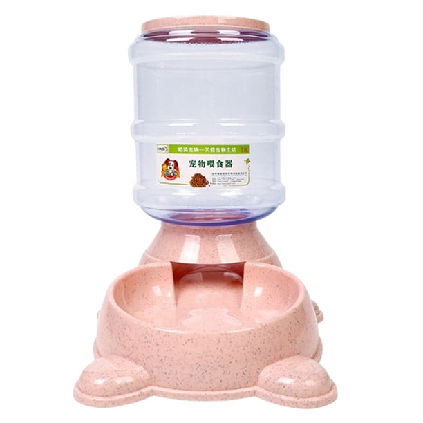 unbranded 1Ud Automático De Comida Para Mascotas Con Tolva Poco Profunda Color Rosa
