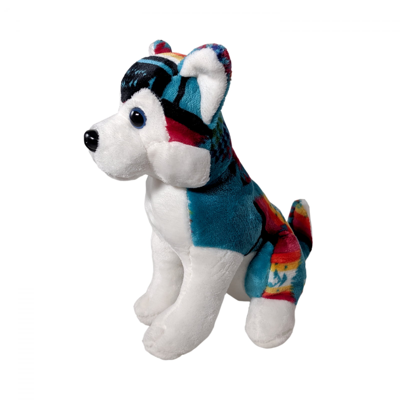 TychoTyke Kids Stuffed Animal Super Soft Plushy Husky Dog Southwest Design Pink 