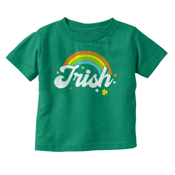 St Patricks Day Irish Rainbow Clover Youth T Shirt Tee Girls Infant Toddler Brisco Brands 12M