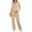 a-Khaki8914, variant on VNKIDY Women Trousers Suit Casual 2 Piece Tracksuit Solid Color Long Sleeve Zipper Slim Hoodie Drawstring Wide Leg Pants Sets For Outdoor Activities Stylish Sets