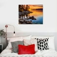 thumbnail image 4 of JRXY  Stunning Lake Tahoe,Shore Colorful Sunset,Cool Wall Art Canvas Wall Art For Living Room Decor Aesthetic Vintage Posters &amp; Prints Over Bed Wall Decor Prints For Wall picture2, 4 of 4