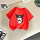 thumbnail image 4 of Camiseta de algodón divertida de verano con dibujos animados para niños y niñas, bonita camiseta de cuello redondo con estampado creativo de Kulomi, informal y urbana, 4 of 5