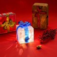 thumbnail image 3 of Set of 3 Christmas Lighted Gift Boxes, Pre-lit LED Light Up Present Boxes Ornament for Christmas Decorations Indoor Outdoor Yard ,Christmas Lighted Gift Boxes Holiday Party Lawn Porch Home Decor, 3 of 4