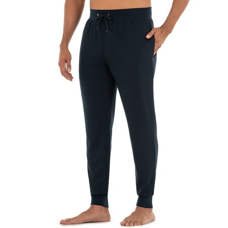 fruit of the loom men's knit poly rayon jogger lounge pant