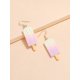 thumbnail image 5 of Pendientes colgantes de paleta de simulación, accesorios creativos y encantadores para las orejas, playa de verano, 5 of 5