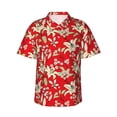 thumbnail image 2 of Goofa Lilies Flowers Hawaiian Shirt for Men, Unisex Summer Beach Casual Short Sleeve Button Down Shirts,Aloha Tropical Floral print shirt-XX-Large, 2 of 9