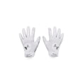 thumbnail image 1 of Guantes de béisbol Under Armour Clean Up para hombre, blancos, talla pequeña, 1 of 2