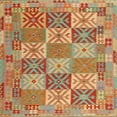 thumbnail image 1 of Ahgly Company Indoor Square Contemporary Copper Green Southwestern Area Rugs, 5' Square, 1 of 6